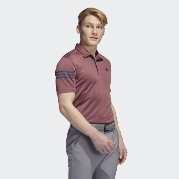 Polo Adidas Bordeaux 3 Bandes