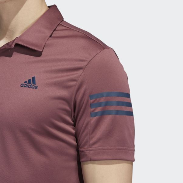 Polo Adidas Bordeaux 3 Bandes