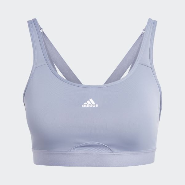 Soutien-gorge à Maintien élevé Adidas Tlrd Move Training Violet Argenté