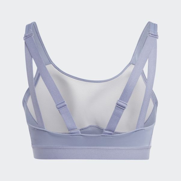 Soutien-gorge à Maintien élevé Adidas Tlrd Move Training Violet Argenté