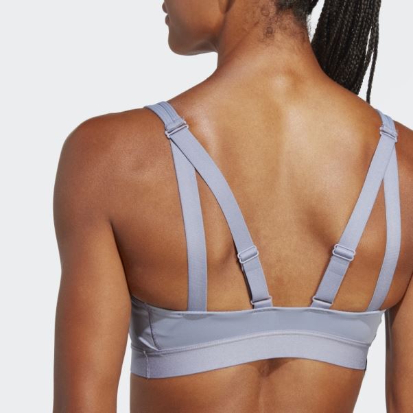 Soutien-gorge à Maintien élevé Adidas Tlrd Move Training Violet Argent Chaud