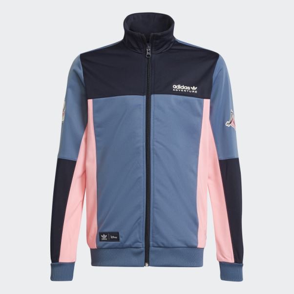 Adidas Veste De Survêtement Bleue Altérée Disney Mickey Et Ses Amis