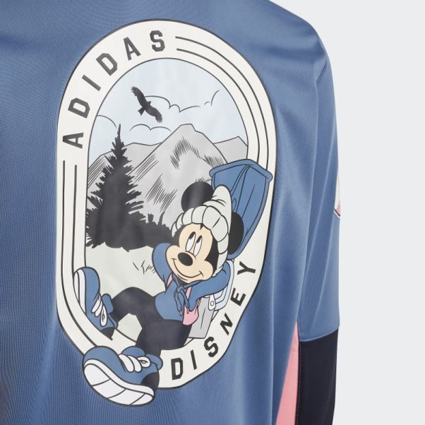 Adidas Veste De Survêtement Bleue Altérée Disney Mickey Et Ses Amis
