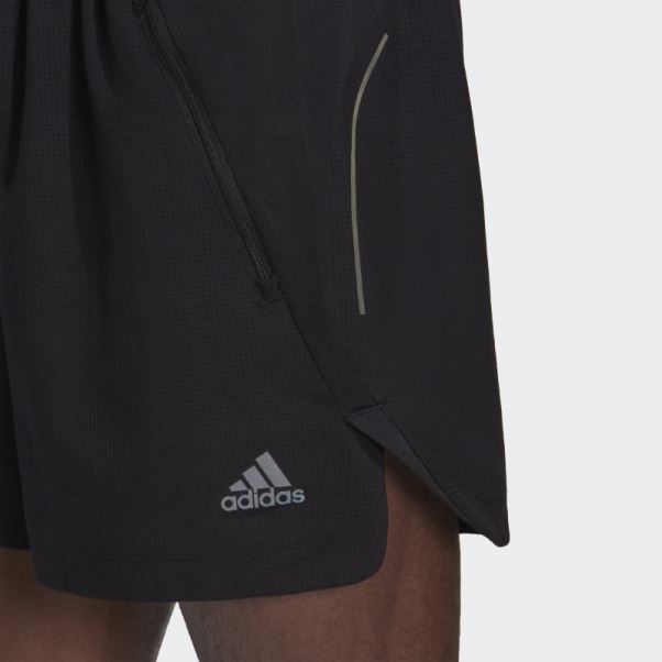 Adidas Short D'entraînement En Maille Hiit Noir