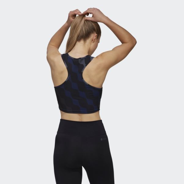 Adidas X Marimekko Train Icons Débardeur Imprimé Noir Chaud