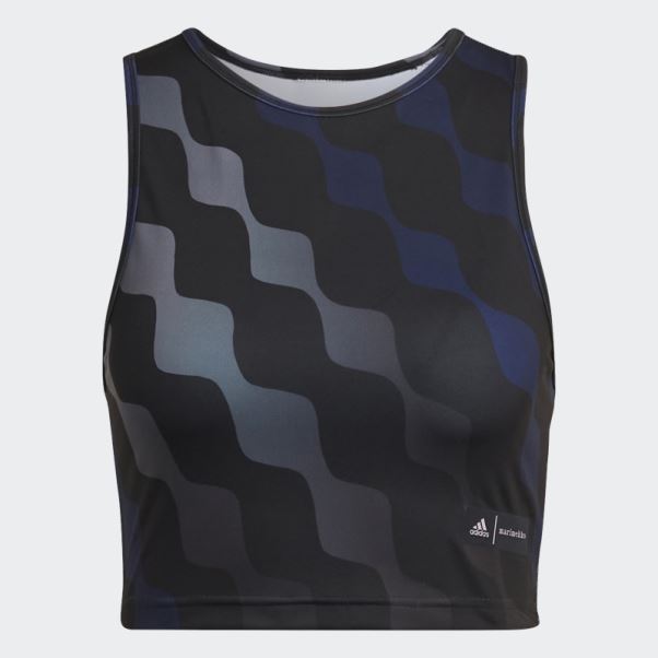 Adidas X Marimekko Train Icons Débardeur Imprimé Noir Chaud