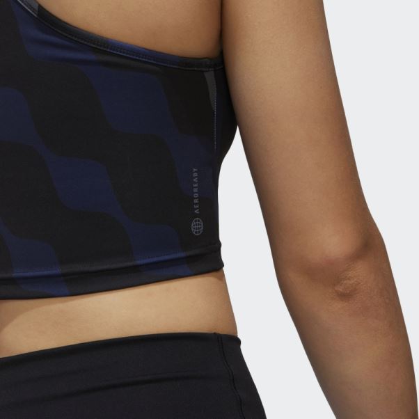 Adidas X Marimekko Train Icons Débardeur Imprimé Noir Chaud