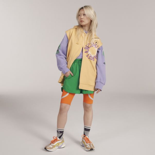 Short Cycliste Adidas By Stella Mccartney Truepace Orange Chaud