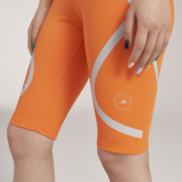 Short Cycliste Adidas By Stella Mccartney Truepace Orange Chaud