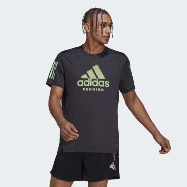 T-shirt Adidas Carbone Propre à La Course