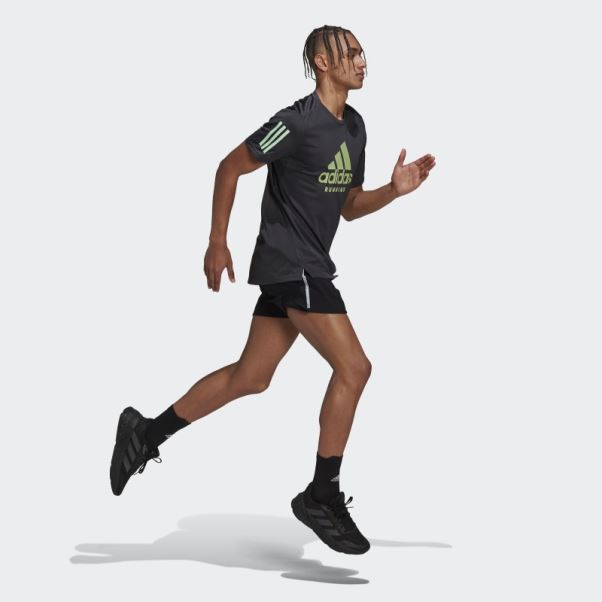 T-shirt Adidas Carbone Propre à La Course