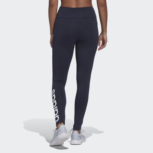 Adidas Legging Taille Haute Logo Adidas Essentials Encre