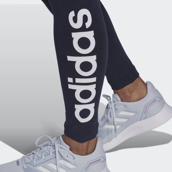 Adidas Legging Taille Haute Logo Adidas Essentials Encre