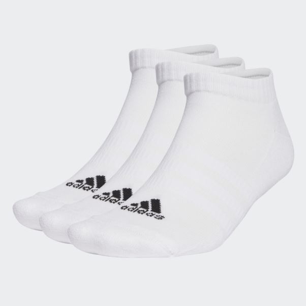 Chaussettes Basses Amorties Sportswear 6 Paires Adidas Blanc