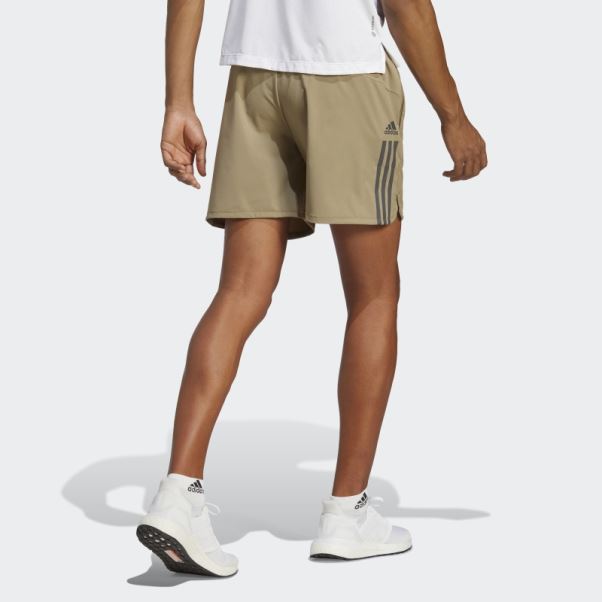 Short Zippé Tissé Alphastrength Orbit Vert Adidas