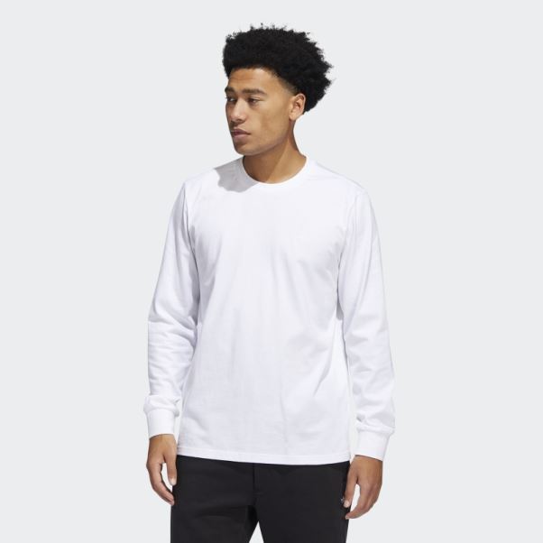 T-shirt Manches Longues Shmoofoil Poids Lourd Blanc Adidas