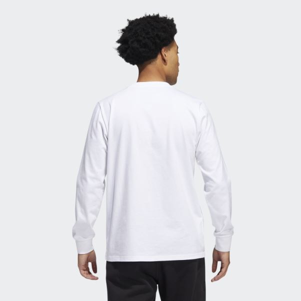 T-shirt Manches Longues Shmoofoil Poids Lourd Blanc Adidas