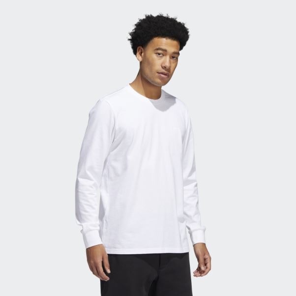 T-shirt Manches Longues Shmoofoil Poids Lourd Blanc Adidas