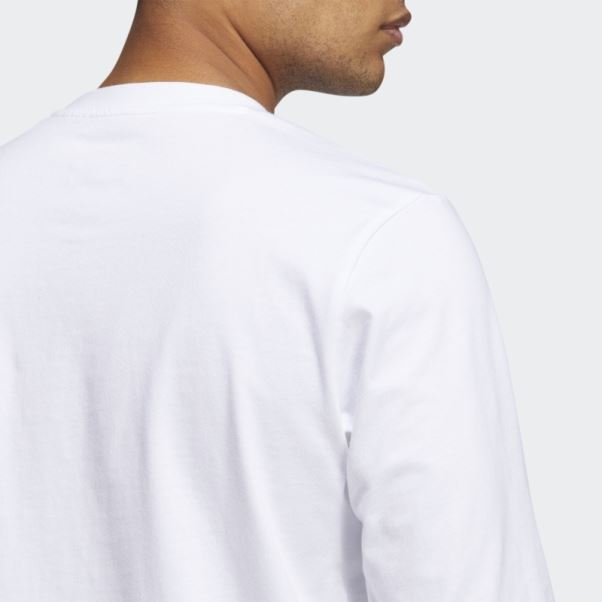 T-shirt Manches Longues Shmoofoil Poids Lourd Blanc Adidas