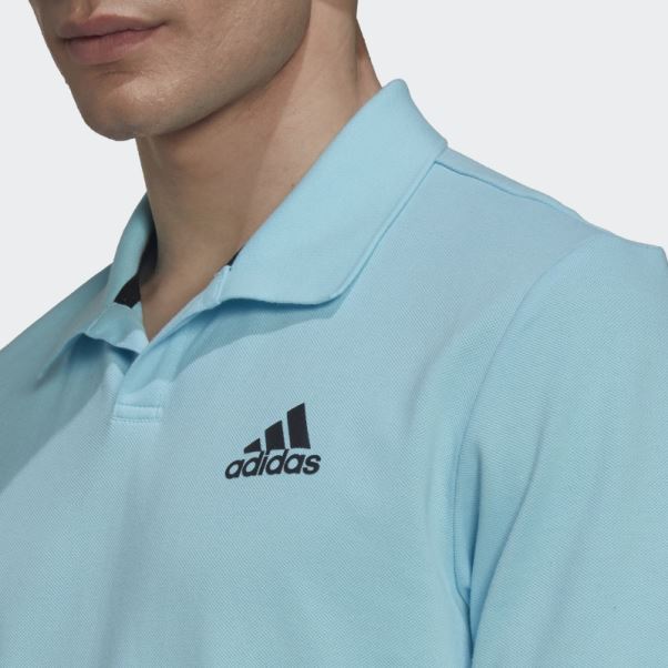 Polo De Tennis Adidas Clubhouse 3-bar Bleu
