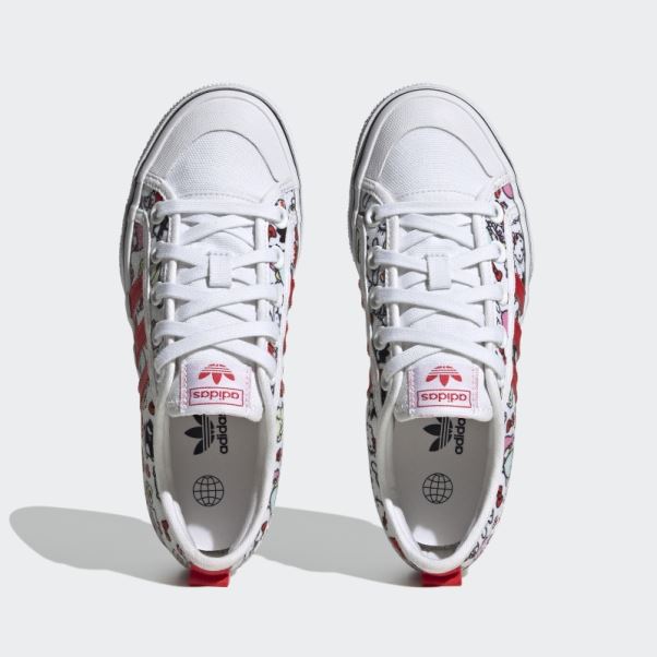 Chaussures De Plate-forme Adidas Nizza Rouges élégantes
