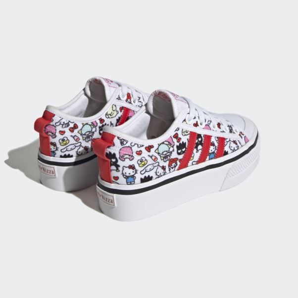Chaussures De Plate-forme Adidas Nizza Rouges élégantes