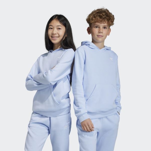 Sweat à Capuche Bleu Aube Adicolor Adidas