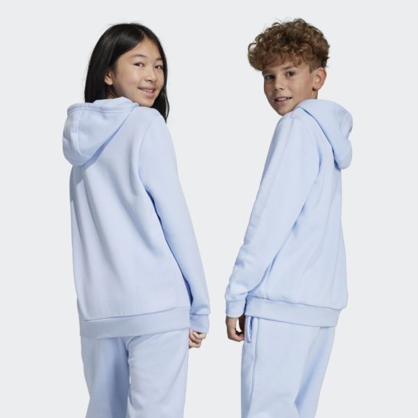 Sweat à Capuche Bleu Aube Adicolor Adidas