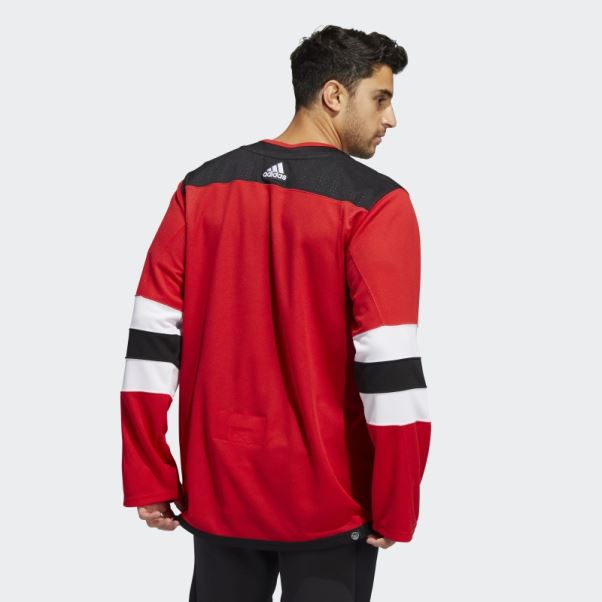 Maillot Authentique Adidas Devils Domicile Rouge
