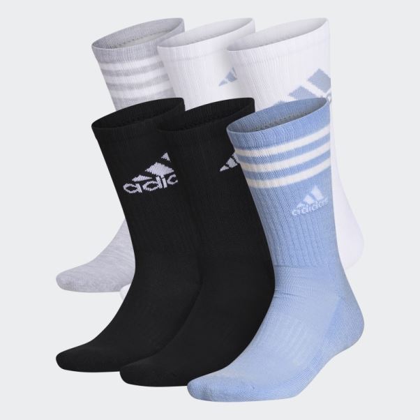 Chaussettes Mi-mollet Matelassées 6 Paires Adidas Bleu Aube