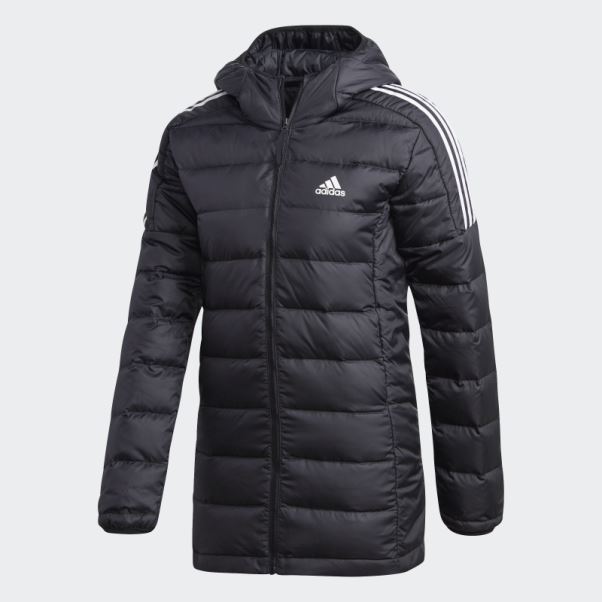 Parka à Capuche En Duvet Léger Essentials Noir Adidas