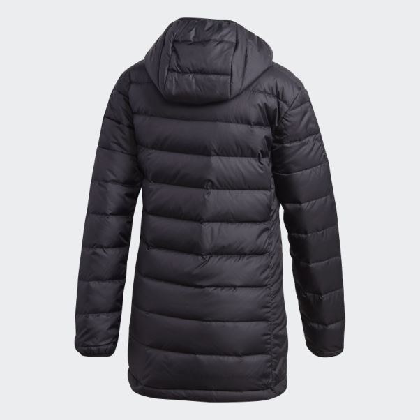 Parka à Capuche En Duvet Léger Essentials Noir Adidas