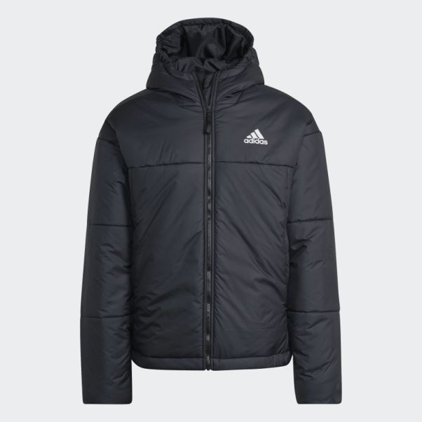Adidas Bsc 3-stripes Doudoune à Capuche Noire