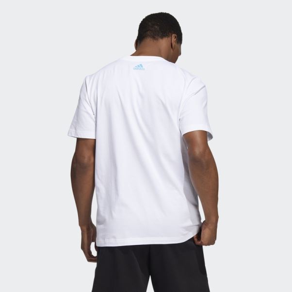 Adidas Blanc D.o.n. Numéro 4 T-shirt De Rêve