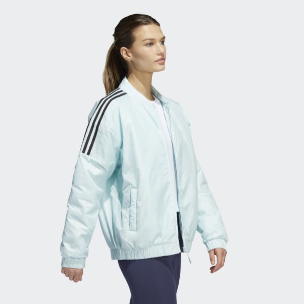 Adidas X Peloton Blouson Bomber Menthe Chaude