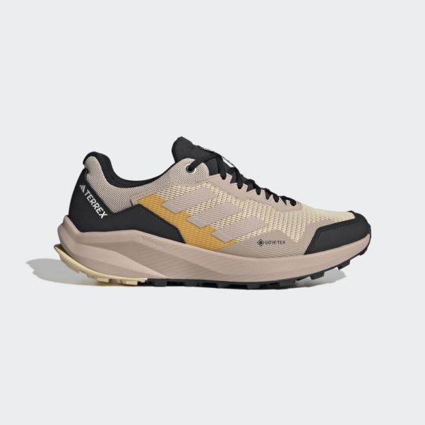 Chaussures De Course Sur Sentier Terrex Trail Rider Gore-tex Beiges Adidas