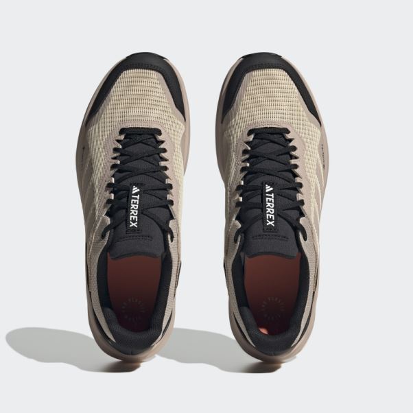 Chaussures De Course Sur Sentier Terrex Trail Rider Gore-tex Beiges Adidas