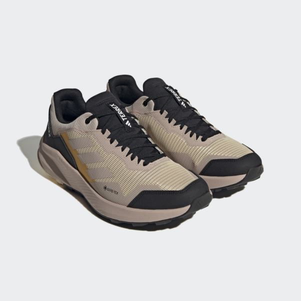 Chaussures De Course Sur Sentier Terrex Trail Rider Gore-tex Beiges Adidas