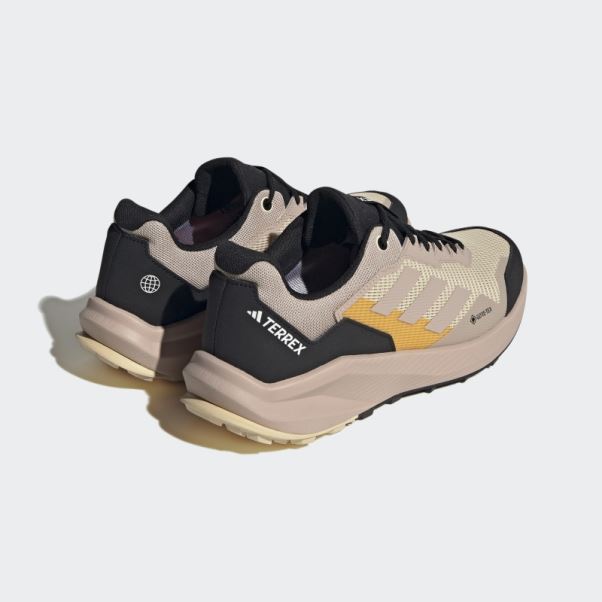 Chaussures De Course Sur Sentier Terrex Trail Rider Gore-tex Beiges Adidas