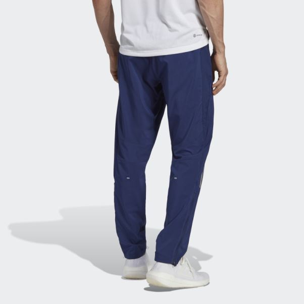 Adidas Possède Le Pantalon Tissé Astro Run Bleu Foncé
