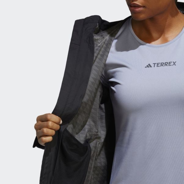 Veste De Pluie 2,5 Couches Terrex Multi Rain.rdy Noir Adidas