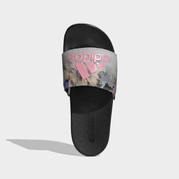 Claquettes Confort Adilette Grises Adidas