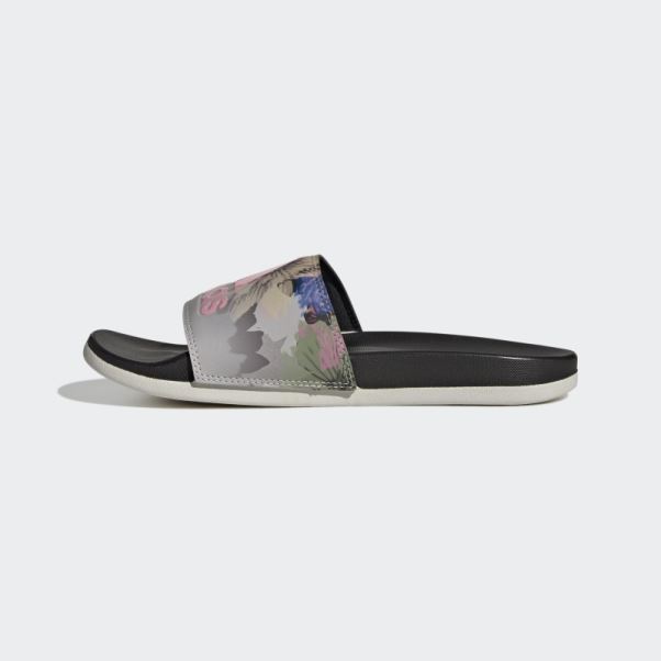 Claquettes Confort Adilette Grises Adidas