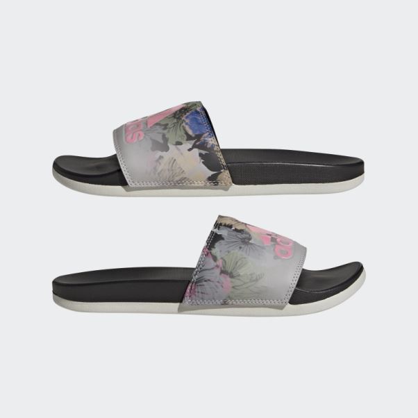 Claquettes Confort Adilette Grises Adidas