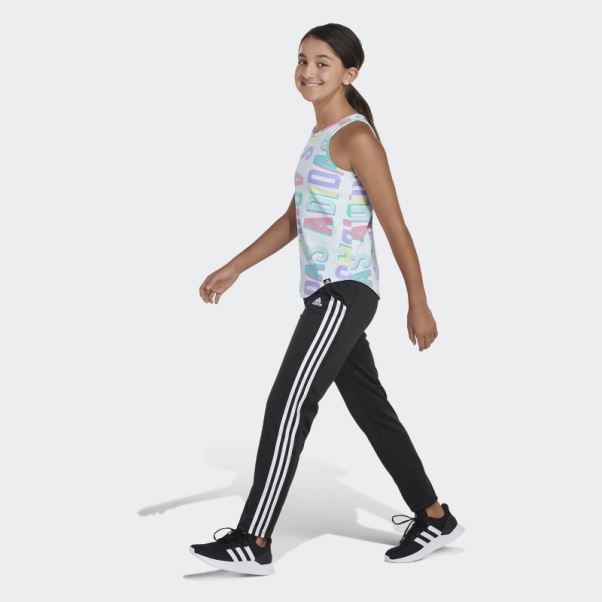 Adidas Débardeur Imprimé Allover à Ourlet Arrondi Menthe Glacée