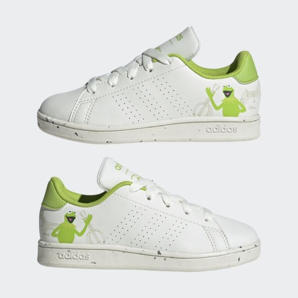 Adidas X Disney Avantage Muppets Dentelle Chaussures Blanc Chaud