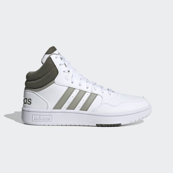 Hoops 3.0 Mid Classic Vintage Chaussures Blanc Adidas