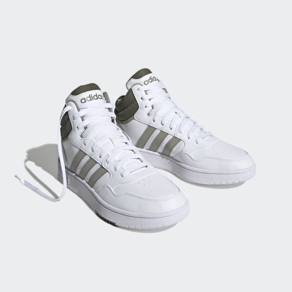 Hoops 3.0 Mid Classic Vintage Chaussures Blanc Adidas
