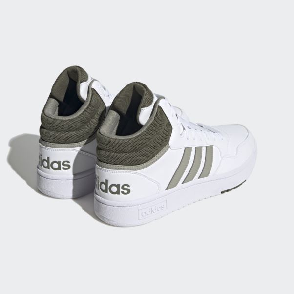 Hoops 3.0 Mid Classic Vintage Chaussures Blanc Adidas
