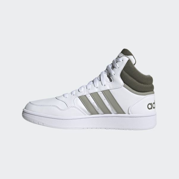 Hoops 3.0 Mid Classic Vintage Chaussures Blanc Adidas